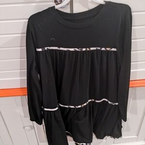 Black and white shirt